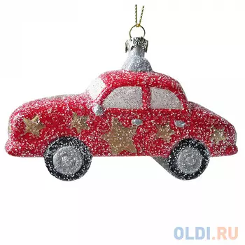 Украшение елочное МАШИНА, 12 см, пластик, в прозр.кор