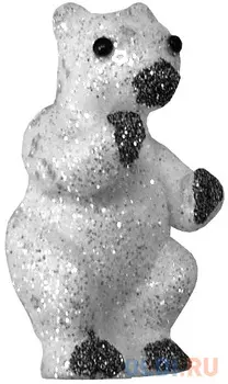 Украшение елочное МЕДВЕДЬ, 1 шт,9 см,в пакете,полимерный материал