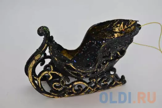 Украшение елочное САЛАЗКИ БАРОККО, 1 шт, 8*8 см, в пакете