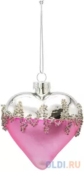 Украшение елочное СЕРДЦЕ, 7 см, стекло|5