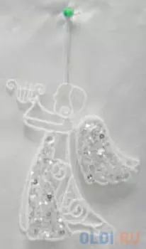 Украшение Winter Wings Ангел 16 см 1 шт белый полимер, металл N180470