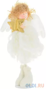 Украшение Winter Wings Ангел 19 см 1 шт белый полимер, полиэстер N180210