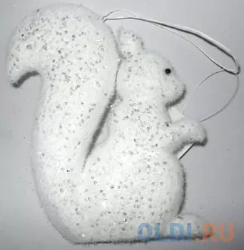 Украшение Winter Wings Белочка 15 см 1 шт белый полимер N069764