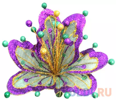 Украшение Winter Wings "Цветок ажур" 18 см 1 шт полимер N069890/2