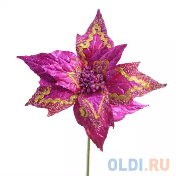 Украшение Winter Wings "Цветок фукси" 76 см 1 шт розовый пластик