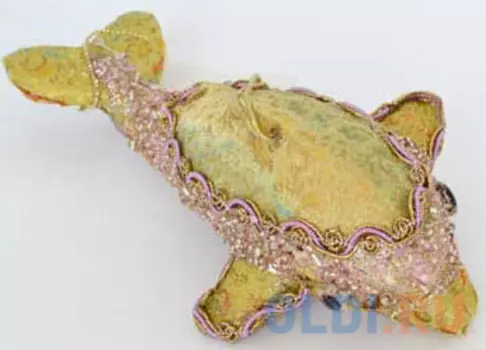 Украшение Winter Wings Дельфин 18 см 1 шт шампань полимер N069691