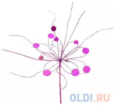 Украшение Winter Wings Денежный цветок 43 см 1 шт фуксия пластик N069875/РОЗ