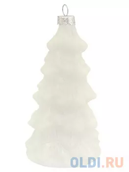 Украшение Winter Wings ЕЛКА 11 см 1 шт белый стекло N07983