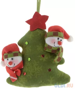 Украшение Winter Wings Елка 12.5х14.5 см 1 шт зеленый полиэстер N180937