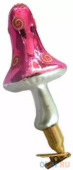 Украшение Winter Wings Гриб 14 см 1 шт стекло N07496