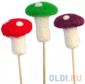 Украшение Winter Wings Гриб 5 см 1 шт в ассортименте фетр N069737