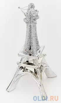Украшение Winter Wings Эйфелева Башня 12 см 1 шт серебро стекло N07873