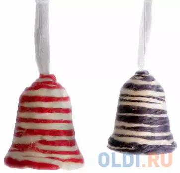 Украшение Winter Wings Колокольчик 10 см 1 шт в ассортименте полимер N069730