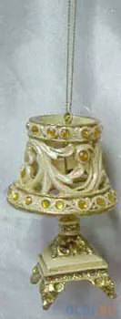 Украшение Winter Wings Лампа настольная 9 см 1 шт шампань полирезин N180447