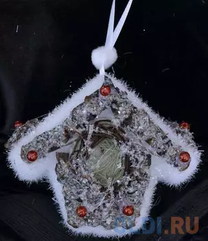 Украшение Winter Wings Лесная избушка 9 см 1 шт полимер N180122