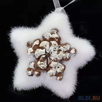 Украшение Winter Wings Лесная звезда 10 см 1 шт полимер