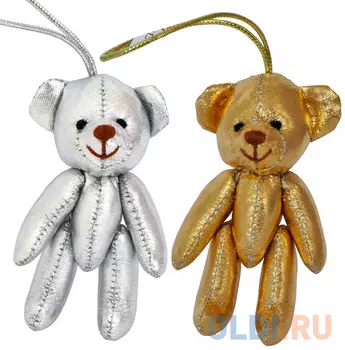 Украшение Winter Wings Мишка блестящий 8 см 1 шт в ассортименте полиэстер N15382