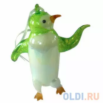 Украшение Winter Wings ПИНГВИН 13 см 1 шт разноцветный стекло N07512