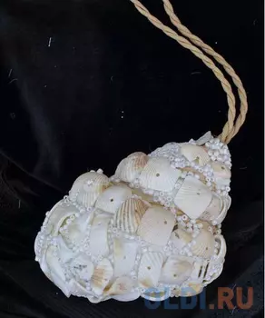 Украшение Winter Wings "Ракушка" 9.5 см 1 шт белый полимер