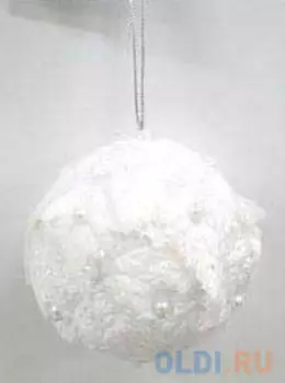 Украшение Winter Wings Шар снежок 10 см 1 шт белый полимер N069861/10/БЕЛ