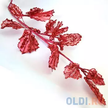 Украшение Winter Wings Ветка 63 см 1 шт красный пластик N069870