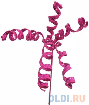 Украшение Winter Wings Ветка спираль 58 см 1 шт фуксия металл N069874/РОЗ