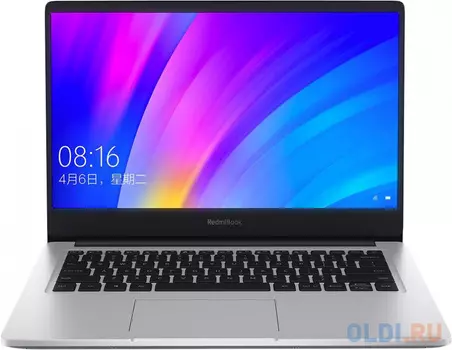 Ультрабук Xiaomi Mi RedmiBook 14" 1920x1080 Intel Core i7-10510U 512 Gb 8Gb Bluetooth 5.0 nVidia GeForce MX250 2048 Мб серебристый DOS XMA1901-DA-DOS