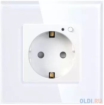Умная встраиваемая Wi-Fi розетка HIPER IoT Outlet W01 2500Вт, белая
