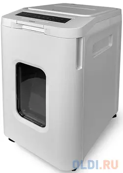 Уничтожитель документов ГЕЛЕОС АП55-5, DIN P-5 (5 ур-нь секр.), фрагмент 1,9х12мм, АВТОПОДАЧА 400 лист (70г/м2), пл.карты/скрепки/скобы, 55 литров