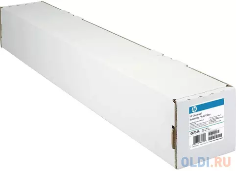 Универсальная быстросохнущая глянцевая фотобумага HP 1067 мм x 60,96 м 200г/м2