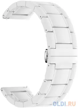 Универсальный керамический ремешок для часов 22 mm LYAMBDA LIBERTAS DSG-09-22-WW White