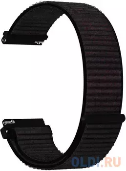 Универсальный ремешок из нейлона для часов 22 mm LYAMBDA VEGA DS-GN-03-22-BK Black