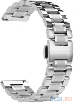 Универсальный ремешок из нержавеющей стали для часов 20 mm LYAMBDA CETUS DSG-11-20-SL Silver