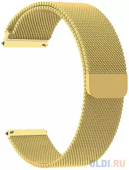 Универсальный ремешок из нержавеющей стали для часов 22 mm LYAMBDA CAPELLA DS-GM-01-22-GL Gold