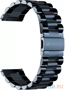 Универсальный ремешок из нержавеющей стали для часов 22 mm LYAMBDA KEID DSG-05-22-DB Dark Blue