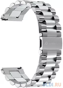 Универсальный ремешок из нержавеющей стали для часов 22 mm LYAMBDA KEID DSG-05-22-SL Silver