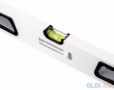 Уровень алюминиевый, 800 мм, усиленный, рукоятки, фрезерованный, 3 глазка, магнитный// Gross