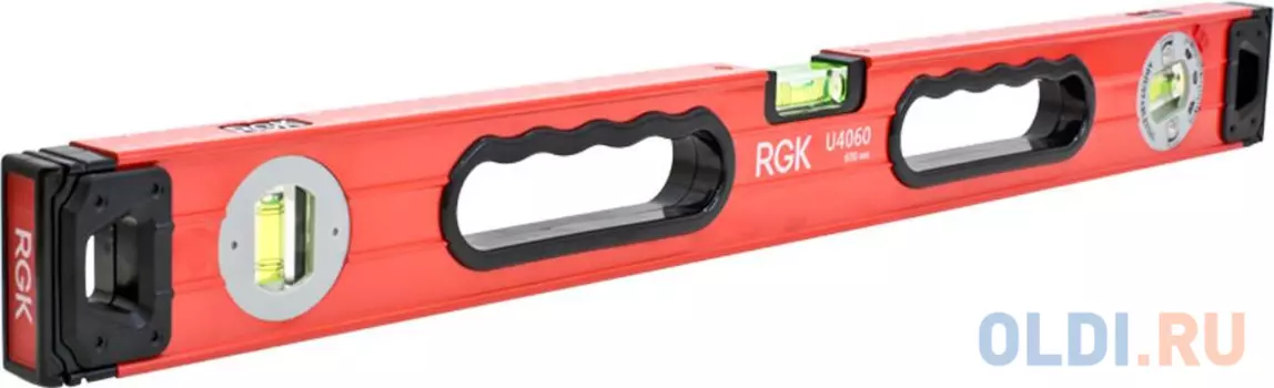 Уровень RGK U4060 600мм 1мм/м 3 глазка магнит