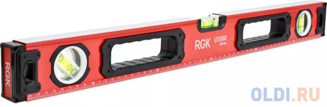 Уровень RGK U5060 600мм 0.5мм/м 3 глазка магнит