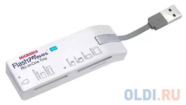USB2.0 - Устройство для считывания карт памяти Microdia Flash Mover All In One Tiny (для карт SD/Mic