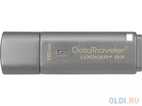 Флешка USB 16Gb Kingston DataTraveler Locker G3 DTLPG3/16GB серебристый