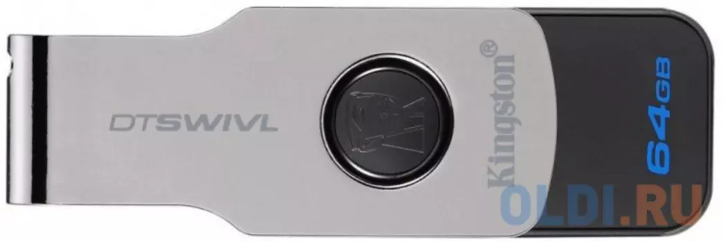 USB флешка Kingston DTSWIVL 64Gb Black (DTSWIVL/64GB)
