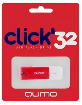 USB флешка QUMO Click 32Gb Red (QM32GUD-CLK-Crimson) USB 2.0