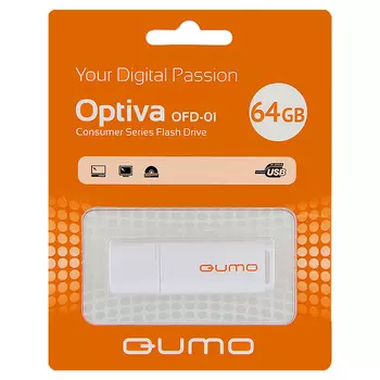 USB флешка QUMO Optiva 01 64Gb White (QM64GUD-OP1-white) USB 3.0