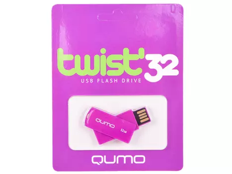 USB флешка QUMO Twist Fandango 32Gb Purple (QM32GUD-TW-Fandango) USB 2.0