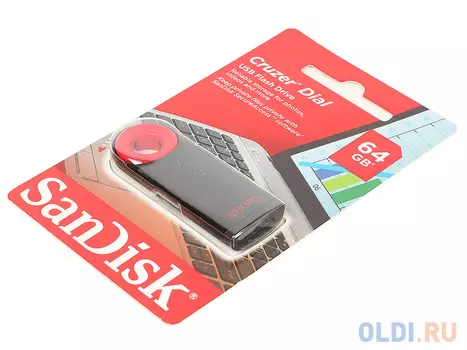 USB флешка SanDisk Cruzer Dial 64GB Black (SDCZ57-064G-B35)