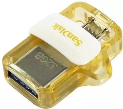 USB флешка SanDisk Ultra 32Gb Gold (SDDD3-032G-G46GW) USB 3.0/microUSB