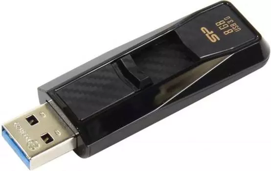 USB флешка Silicon Power Blaze B50 8Gb Black (SP008GBUF3B50V1K) USB 3.0 / 40 Мб/с / 10 Мб/с