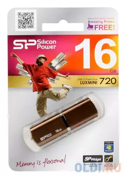 USB флешка Silicon Power LuxMini 720 16Gb Bronze (SP016GBUF2720V1Z)