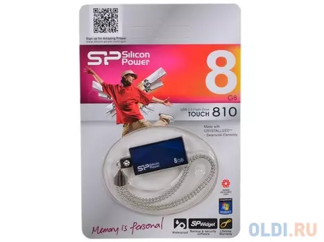 USB флешка Silicon Power Touch 810 8GB Blue (SP008GBUF2810V1B)